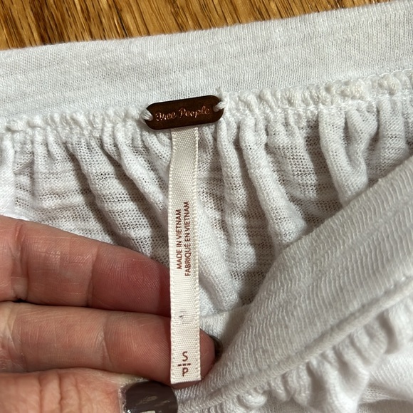 Free People Puffy Sleeve Crop Shirt, Size Small - Picture 3 of 6